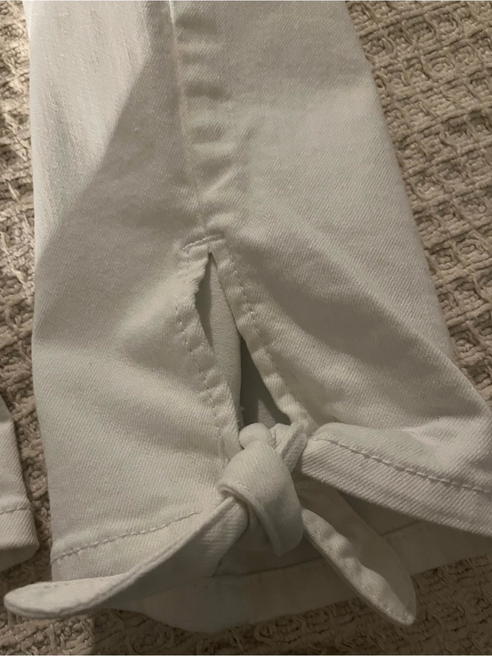 St. John's Bay Women’s White Straight Leg Jeans Sz 14
